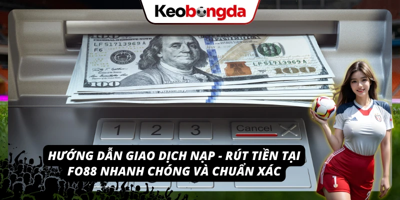 Thao tác nạp và rút tiền an toàn trên hệ thống FO88