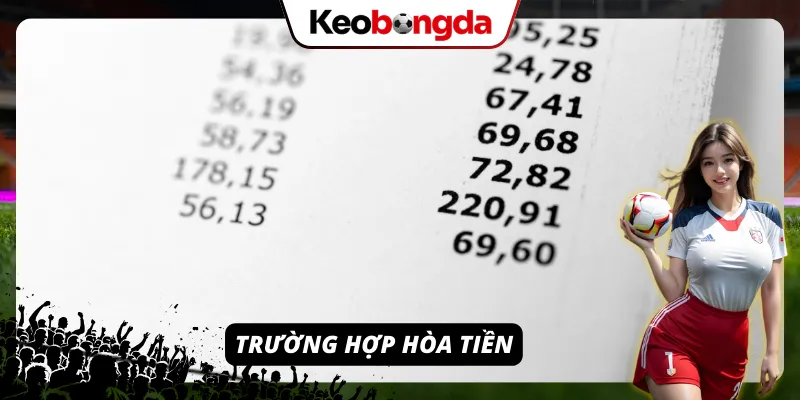 Khái Niệm Kèo Chấp 2 Trái - Tuyệt Chiêu Bắt Kèo Chấp Sâu Trường hợp Hòa tiền trong kèo chấp 2 trái