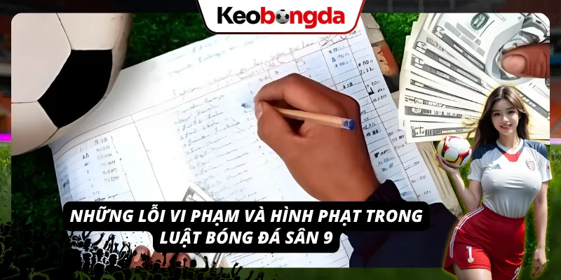 Luật Bóng Đá Sân 9 - Những Điểm Quan Trọng Cần Nắm Các lỗi thường gặp và cách xử phạt trong thể thức 9 người